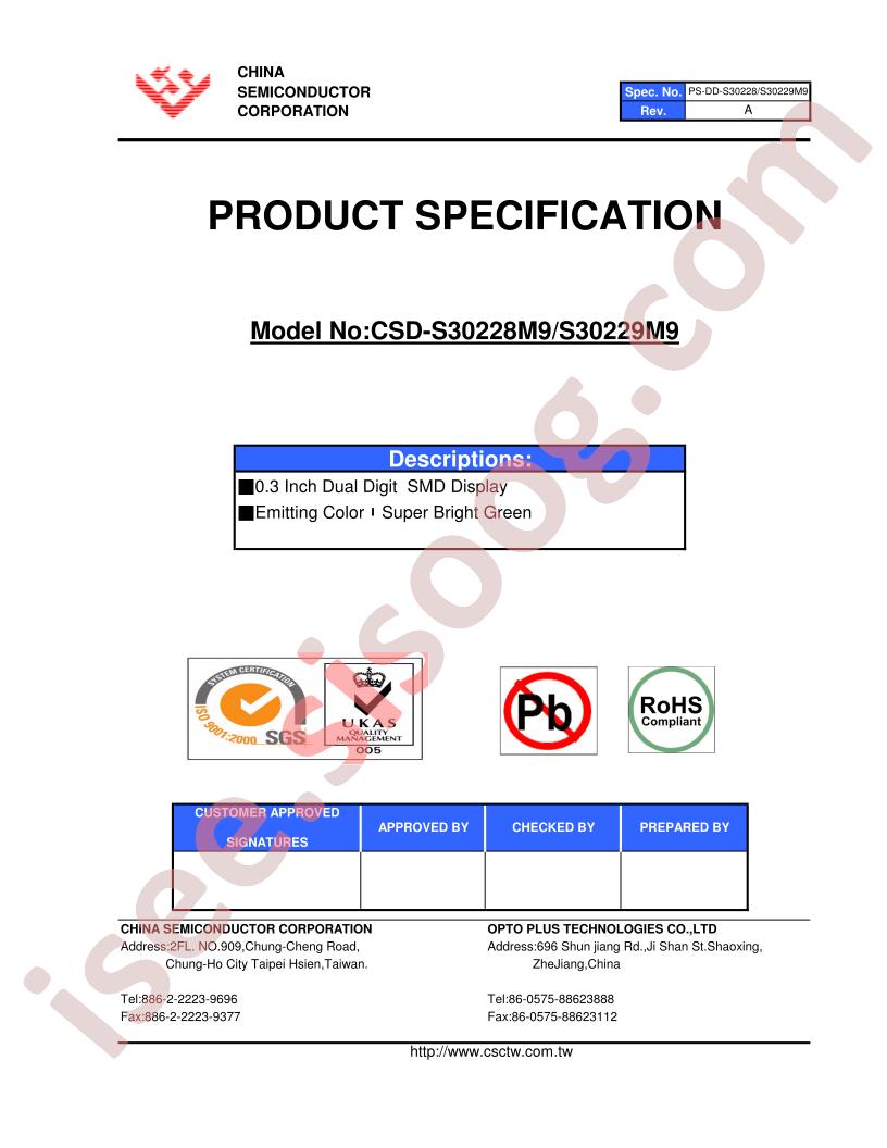 CSD-S30228M9