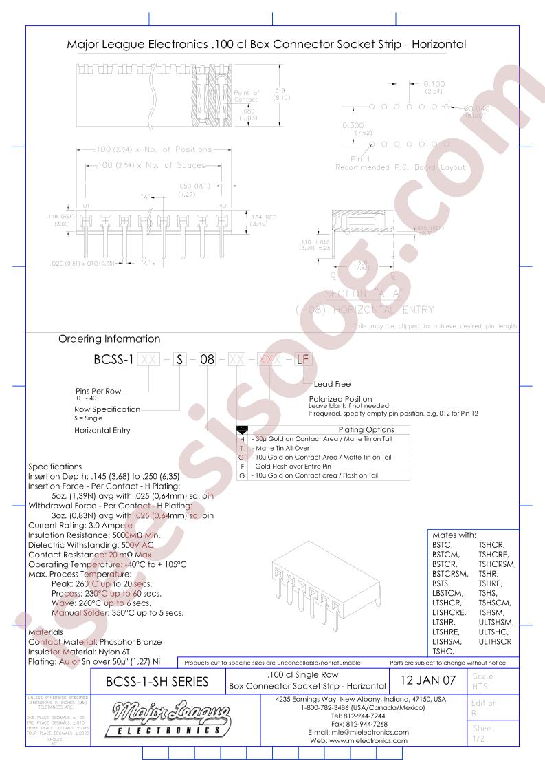 BCSS-101-S-08-F-LF