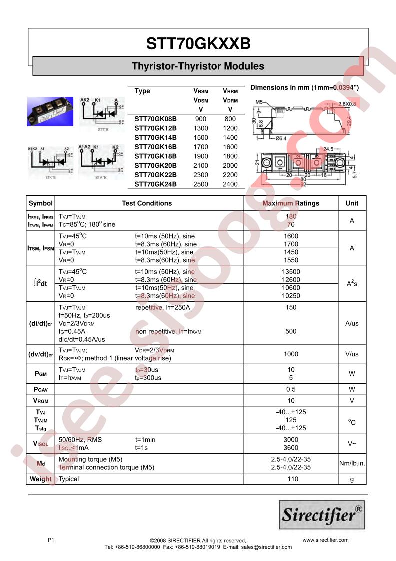 STT70GK08B