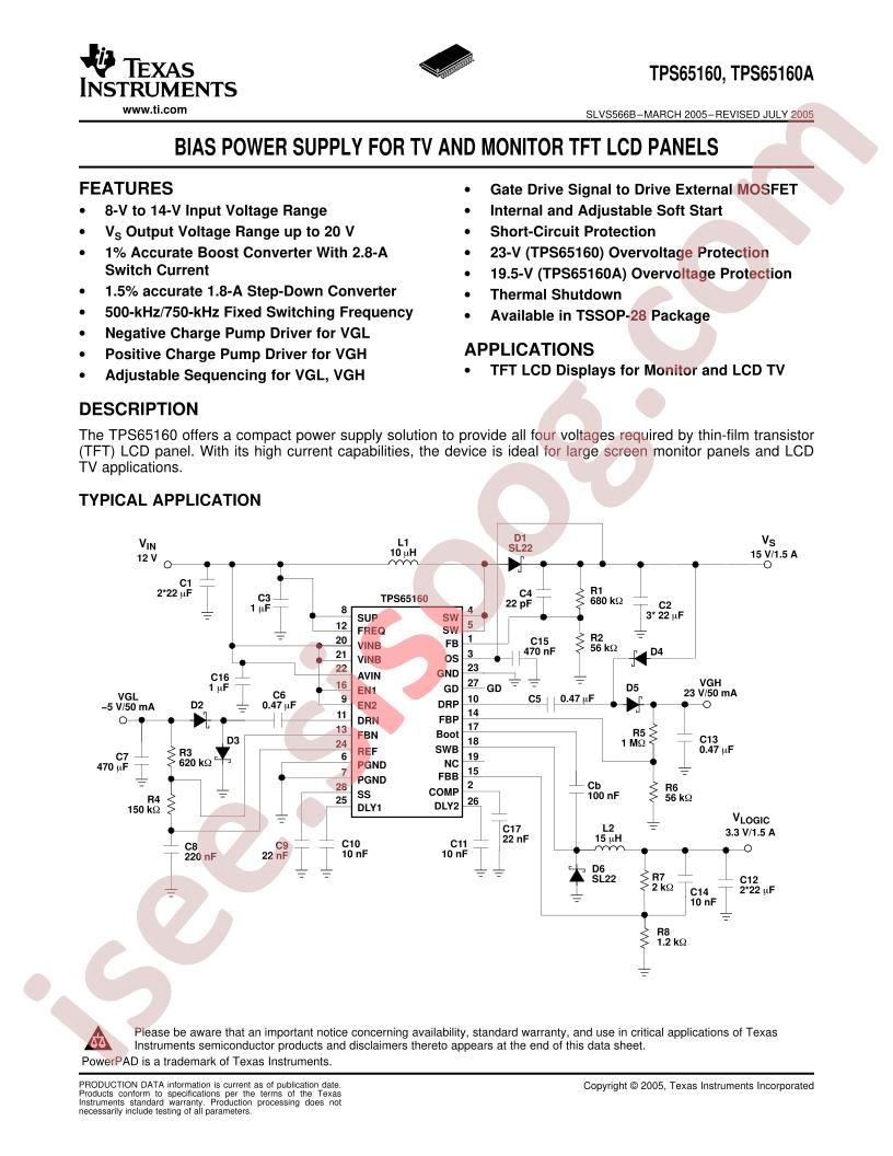 TPS65160APWP