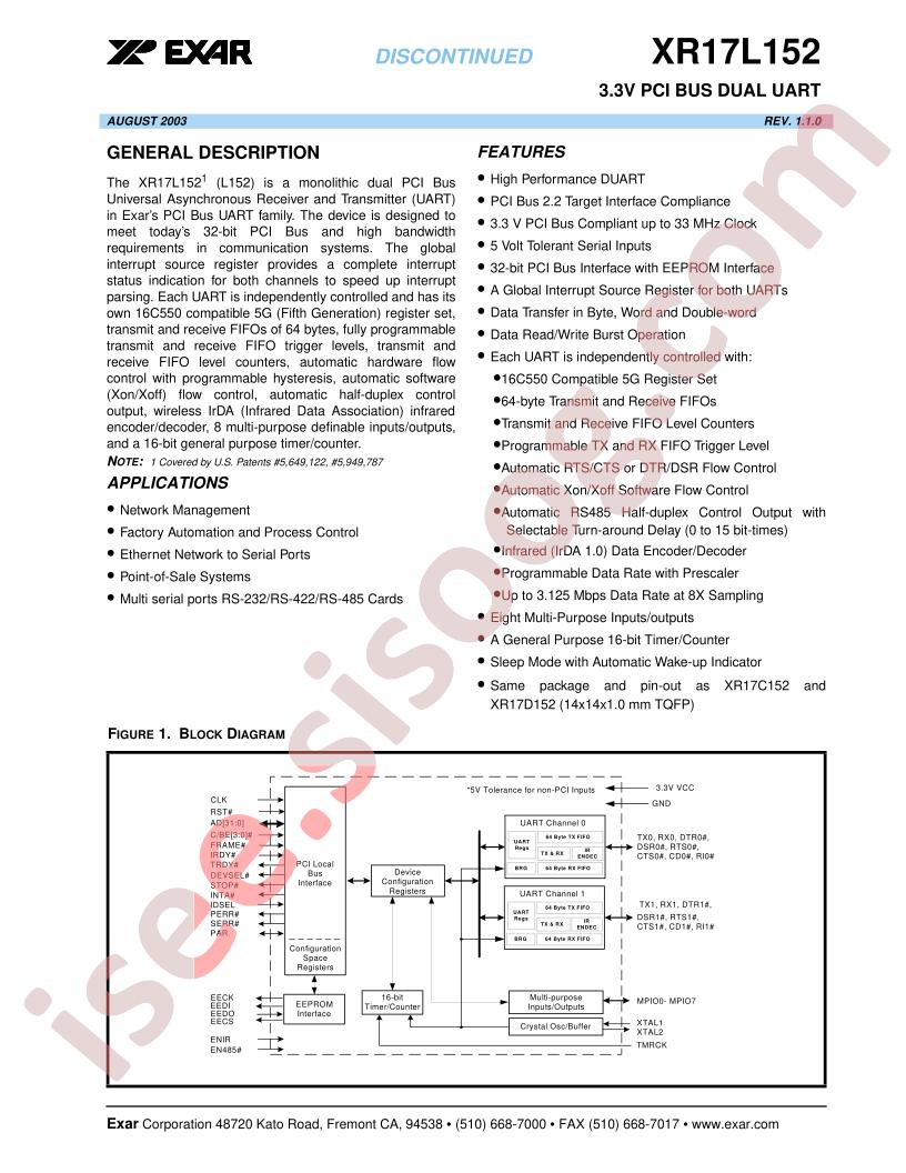XR17L152IM