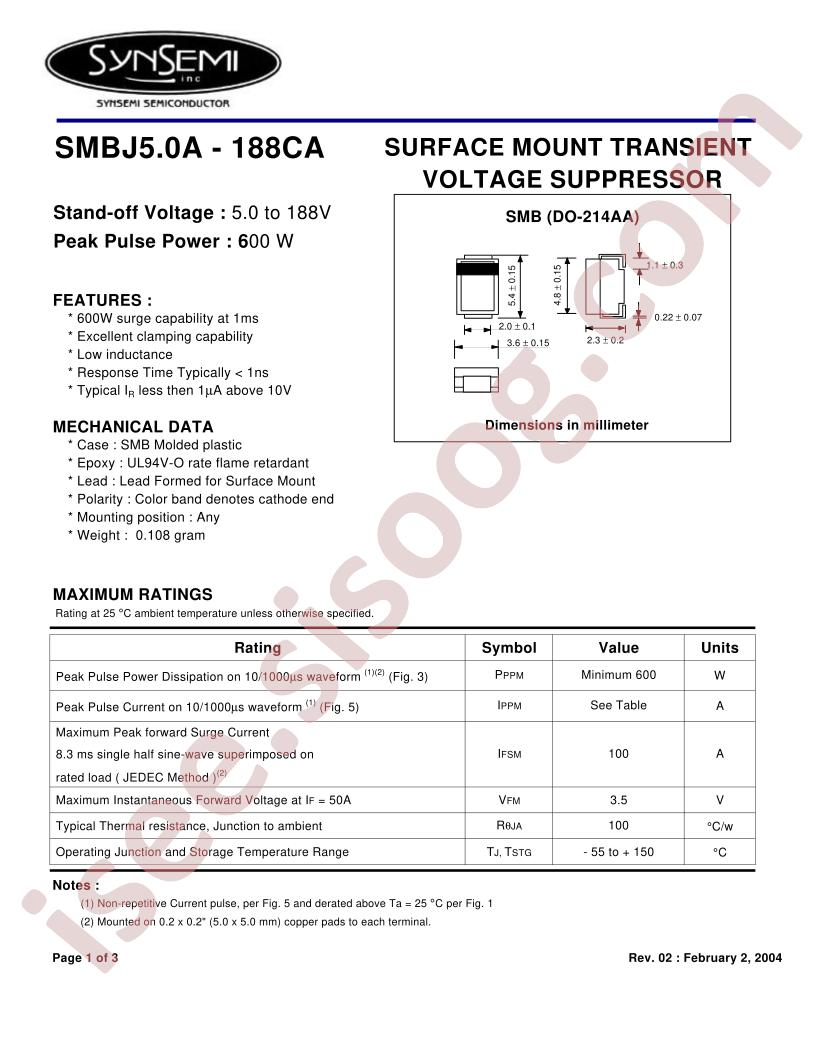 SMBJ64A