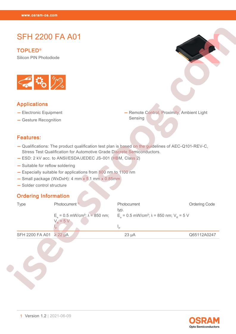 SFH2200FAA01