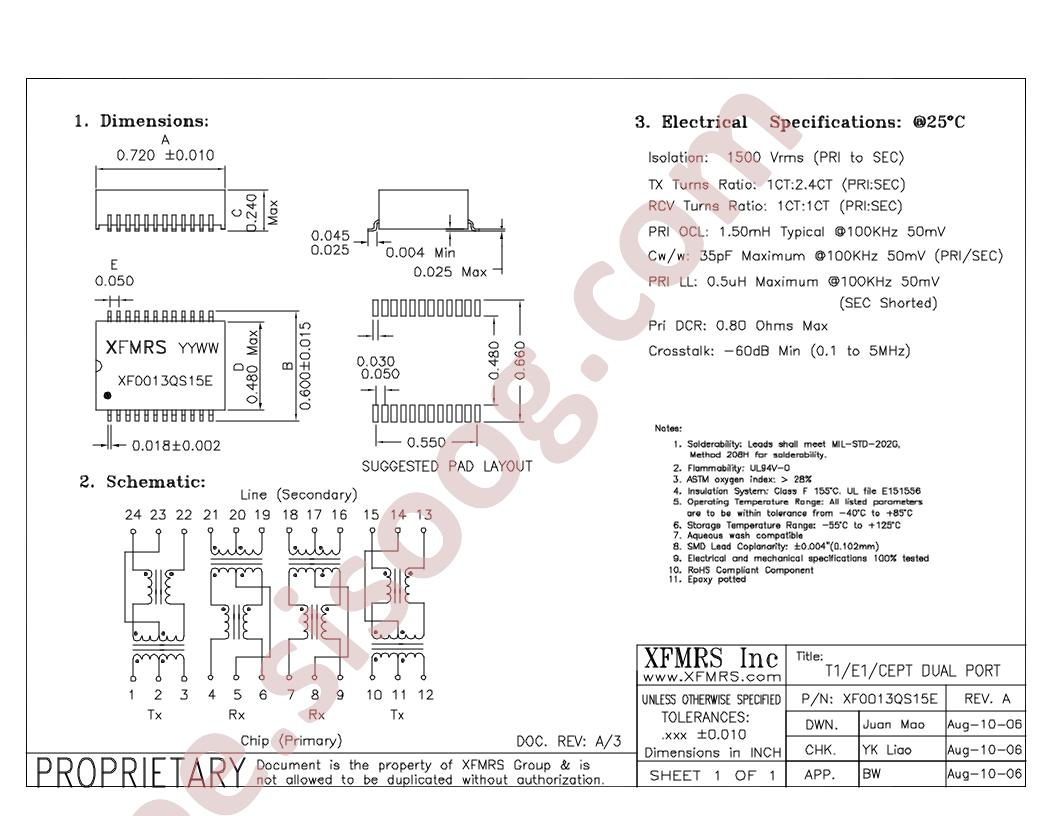 XF0013QS15E