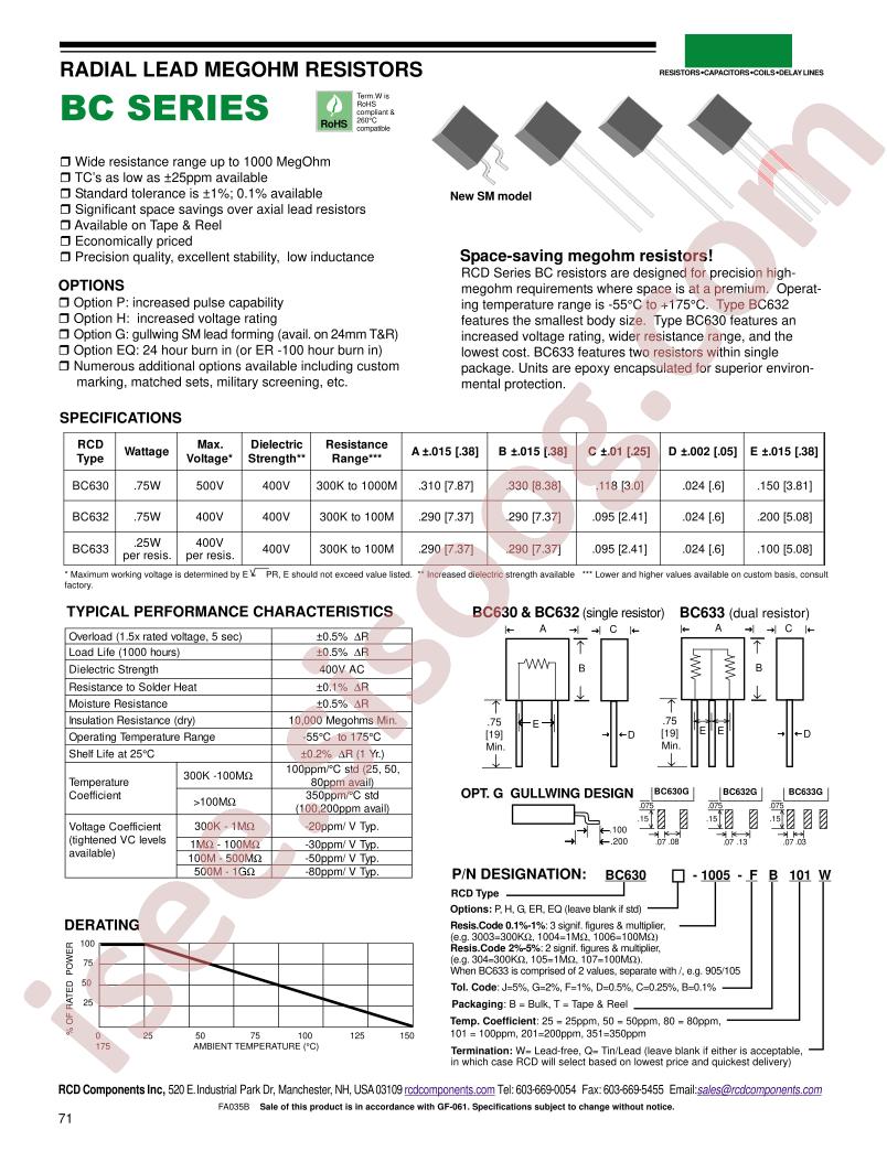 BC630H-3003-D