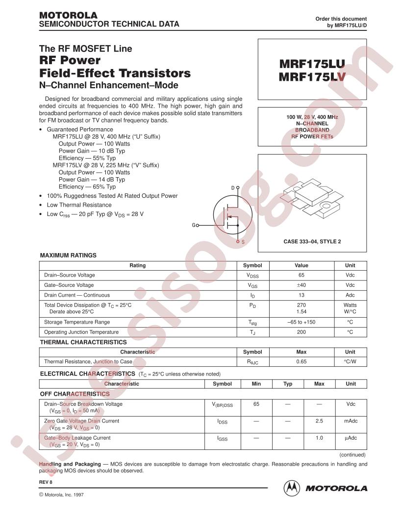 MRF175LU