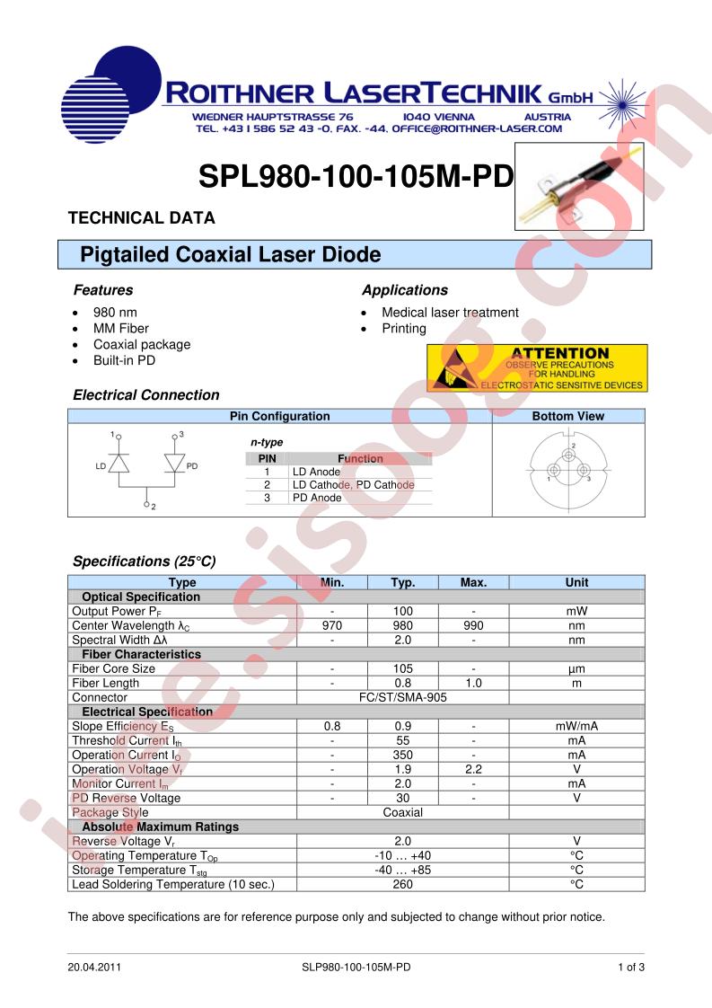 SPL980-100-105M-PD