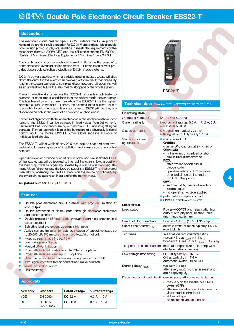 ESS22-TA-030-DC24V1A
