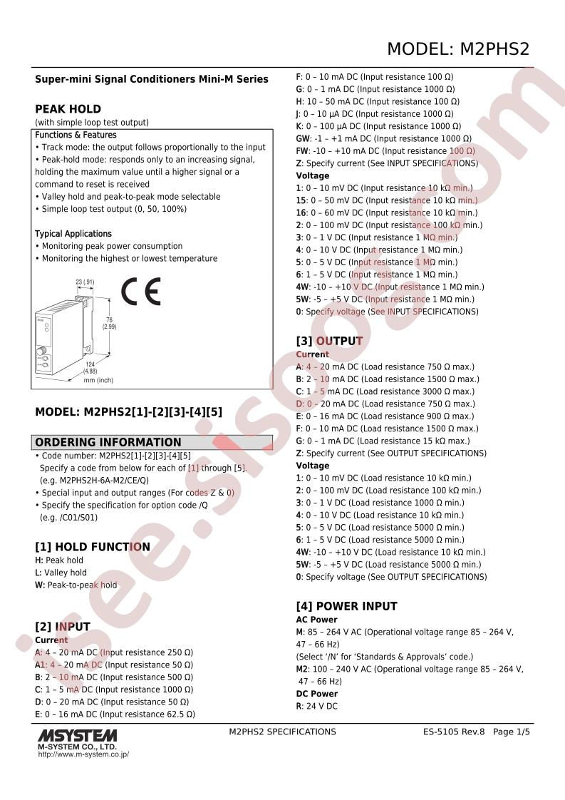 M2PHS2H-161-M