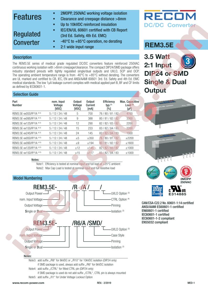 REM3.5E-4812DRA45