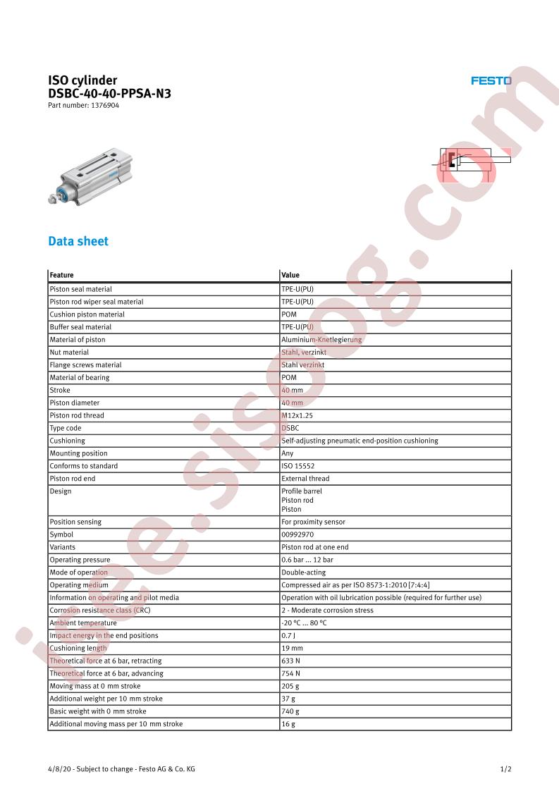 DSBC-40-40-PPSA-N3