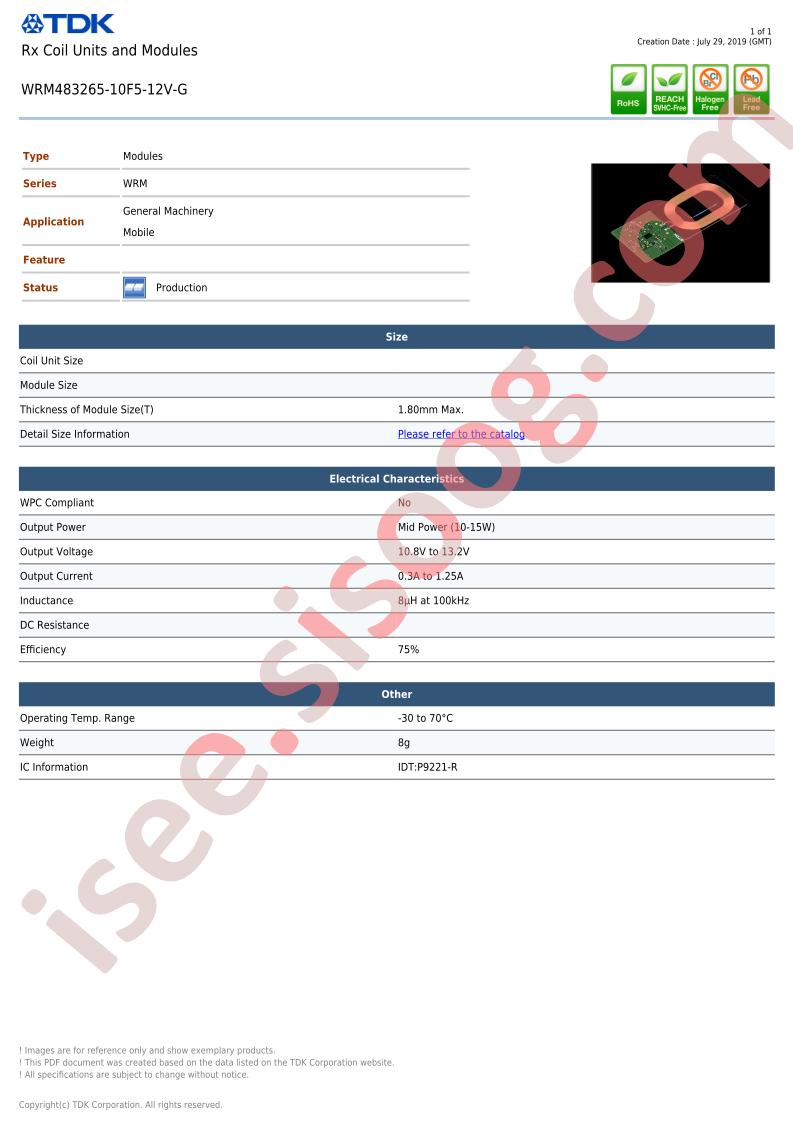 WRM483265-10F5-12V-G