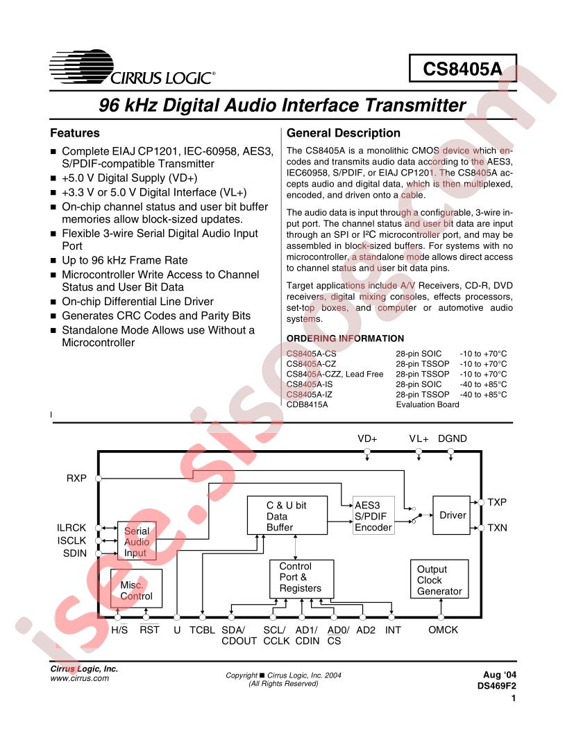 CS8405A