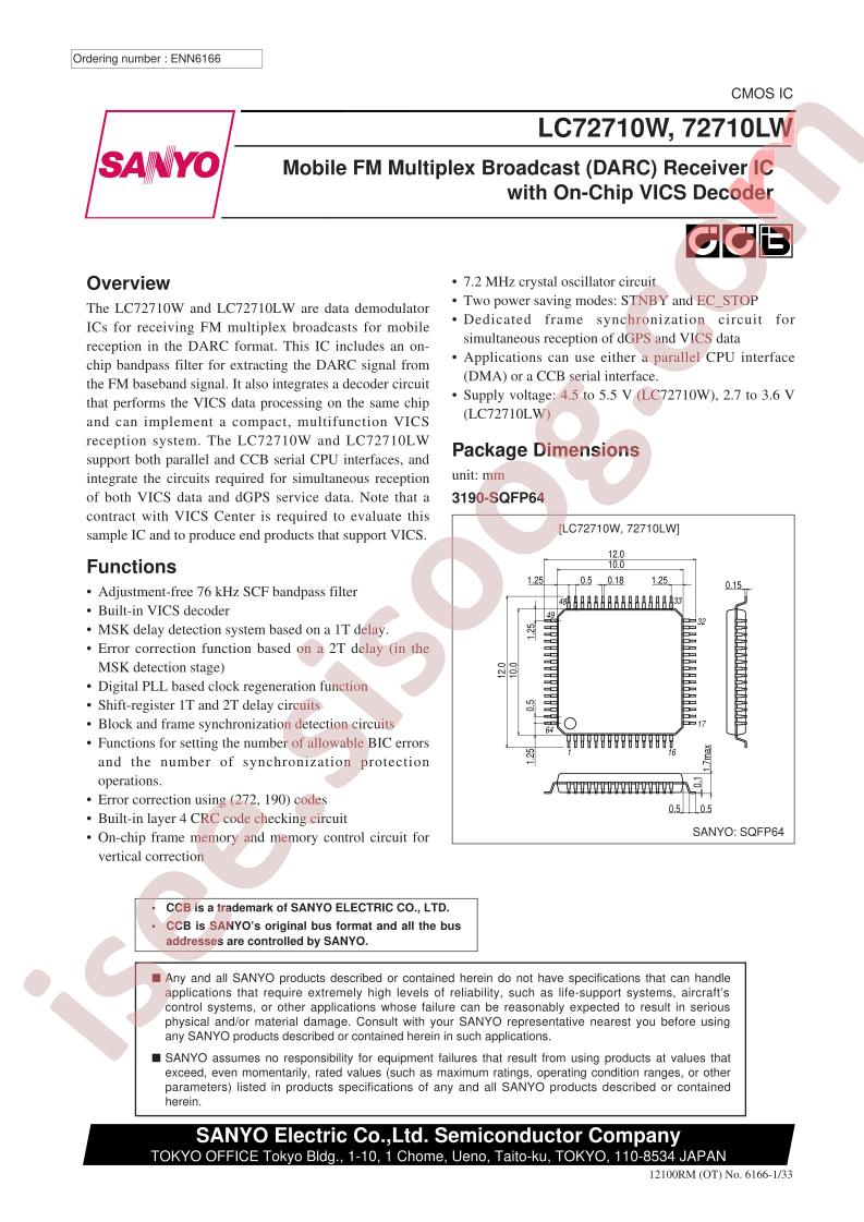 LC72710W