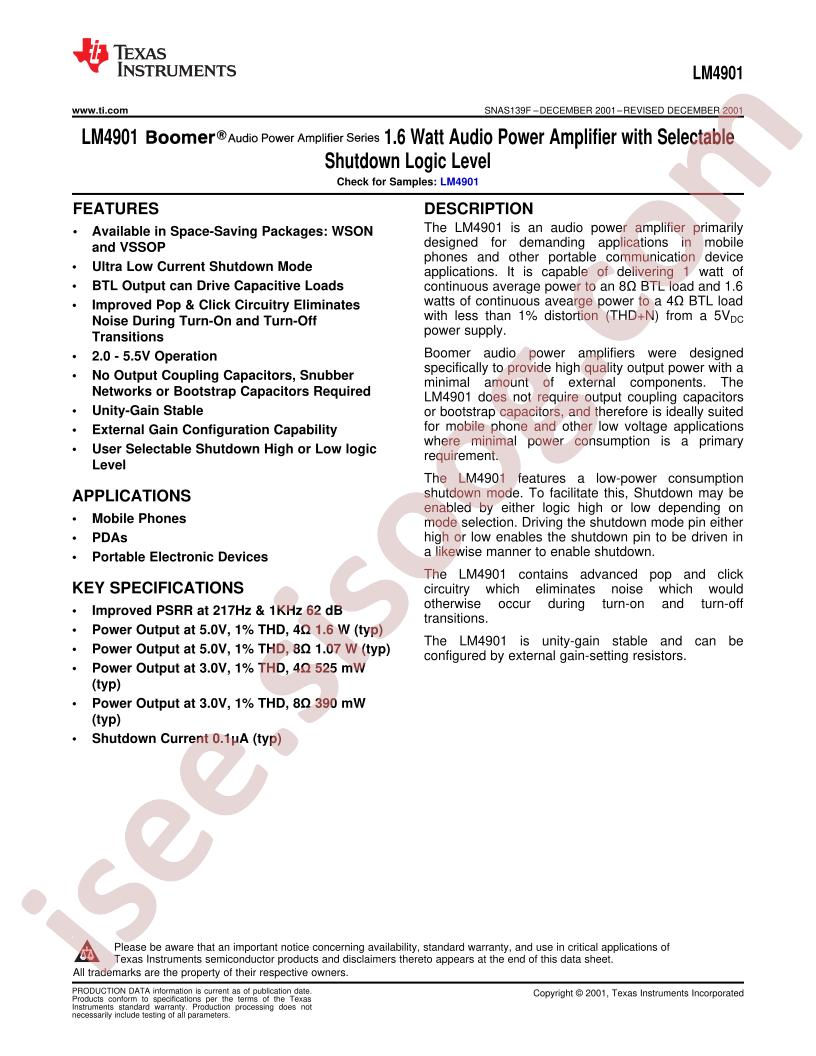 LM4901MMX
