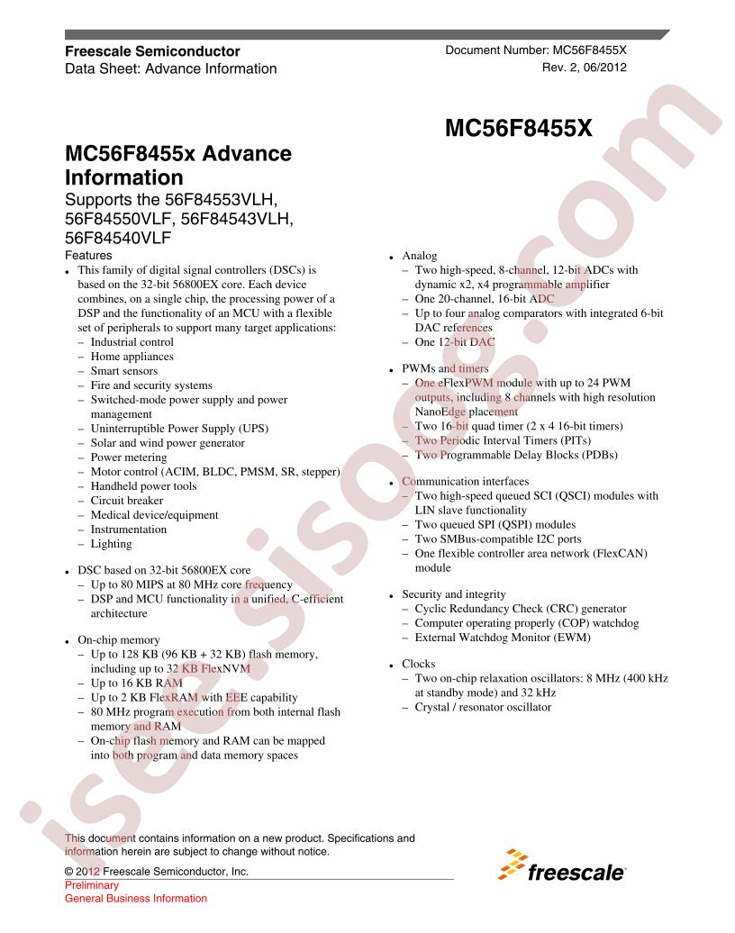 MC56F8455X