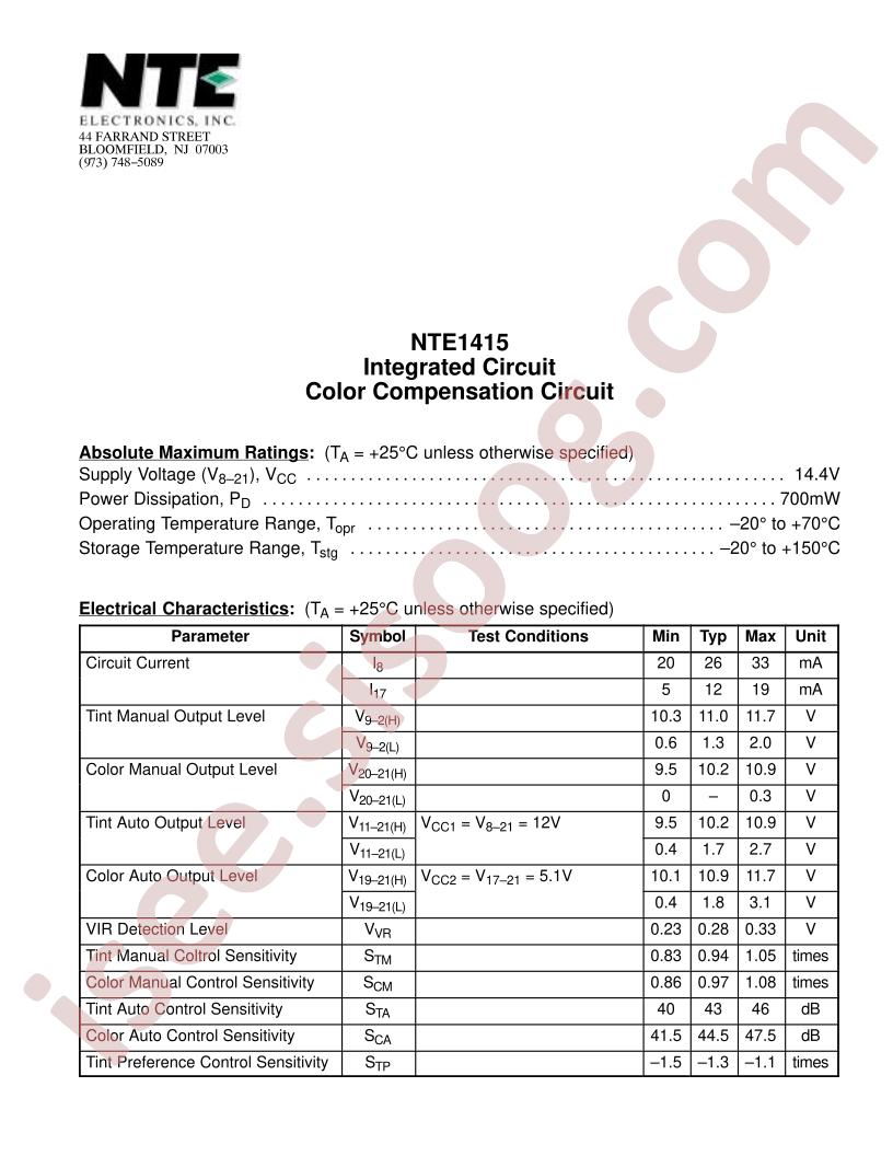 NTE1415