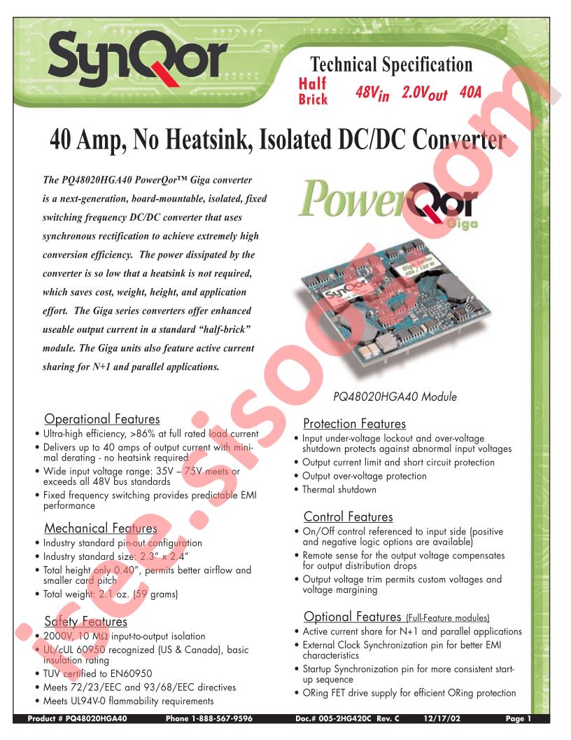 PQ48020HGA40NRF