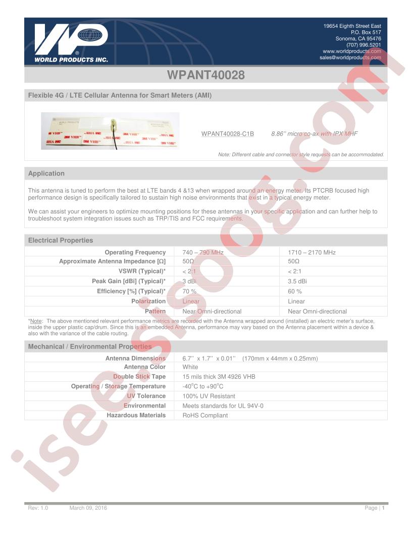 WPANT40028
