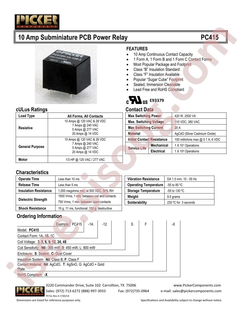 PC415-1B-6SF-X