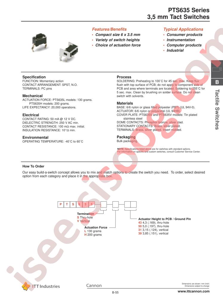 PTS635-S-H-50