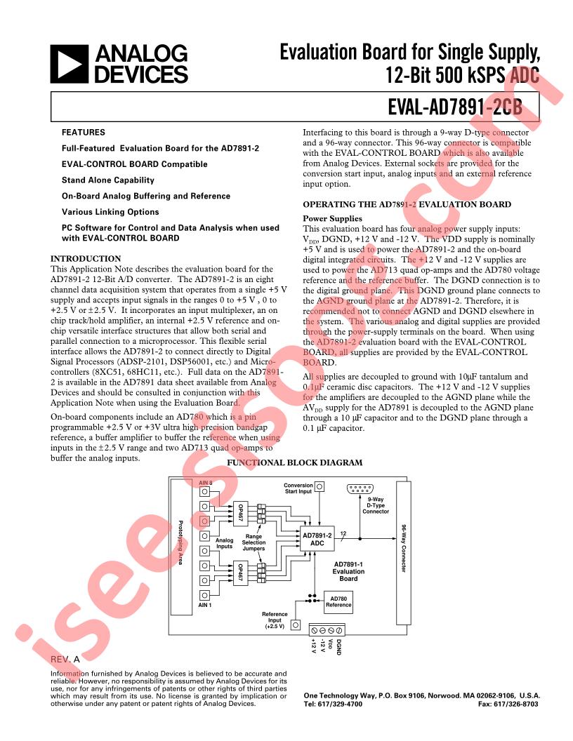 EVAL-AD7891-2CB