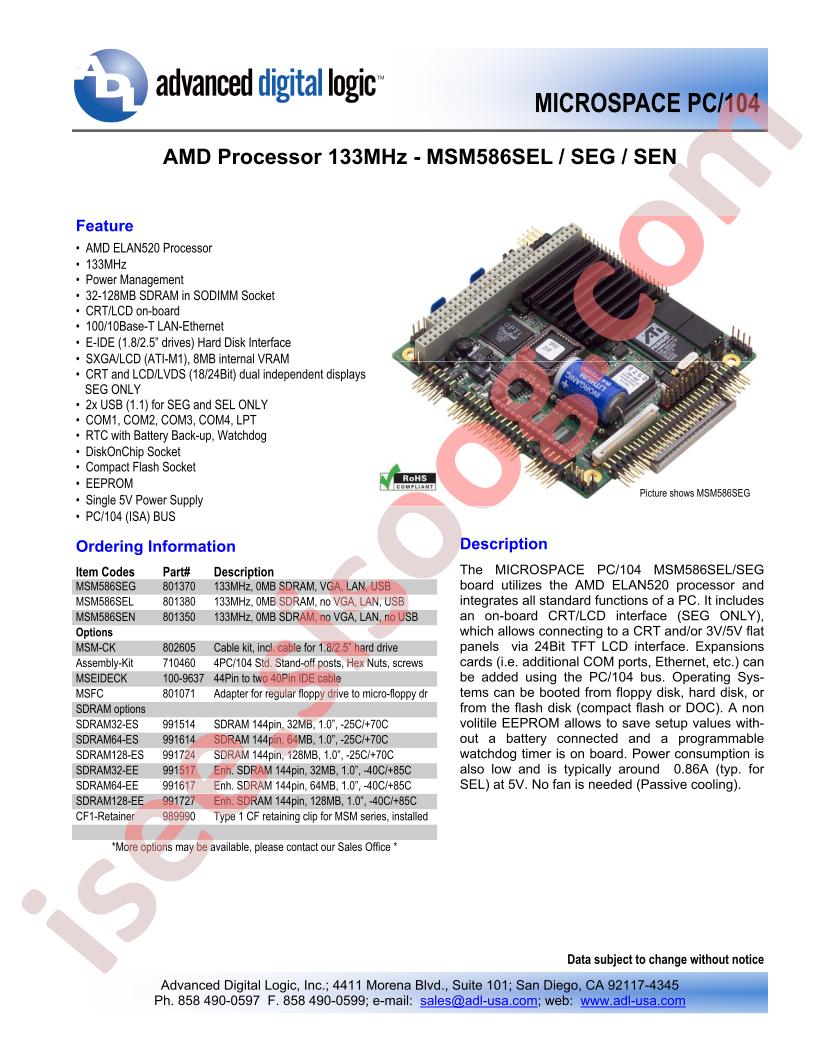 MSM586SEL