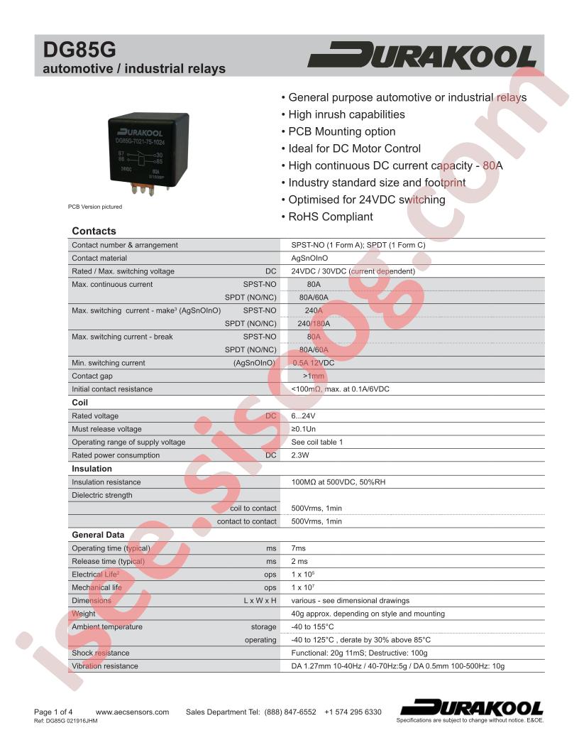 DG85G