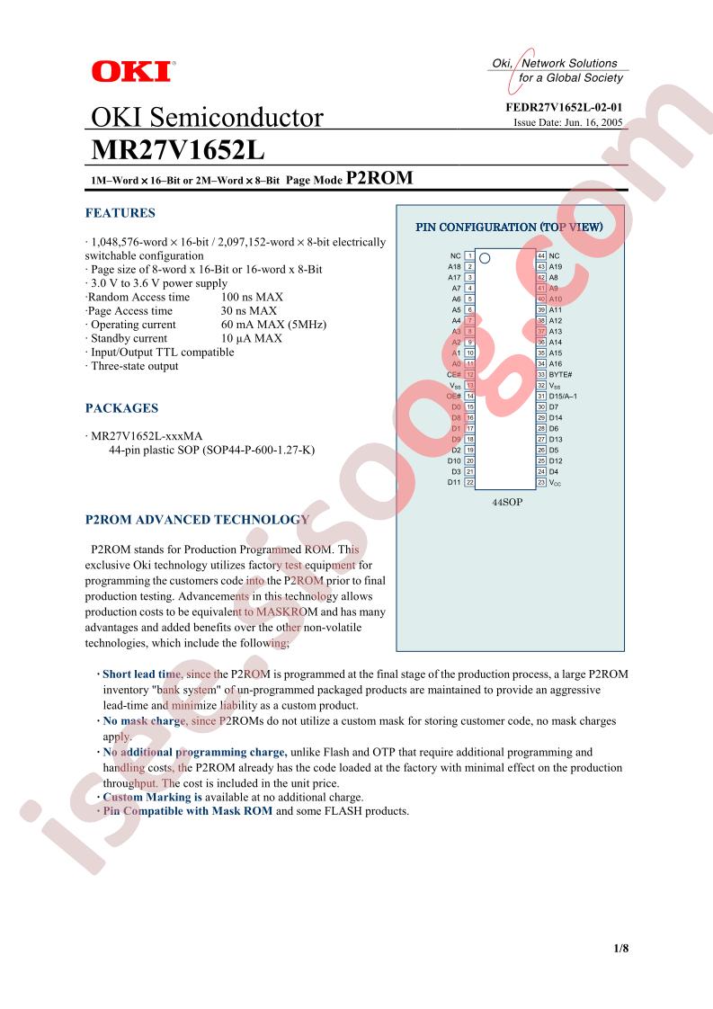 MR27V1652L-XXXMA