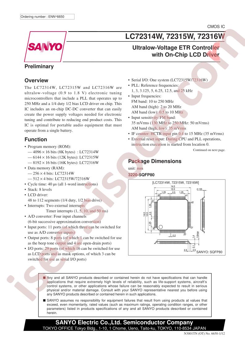 LC72314W