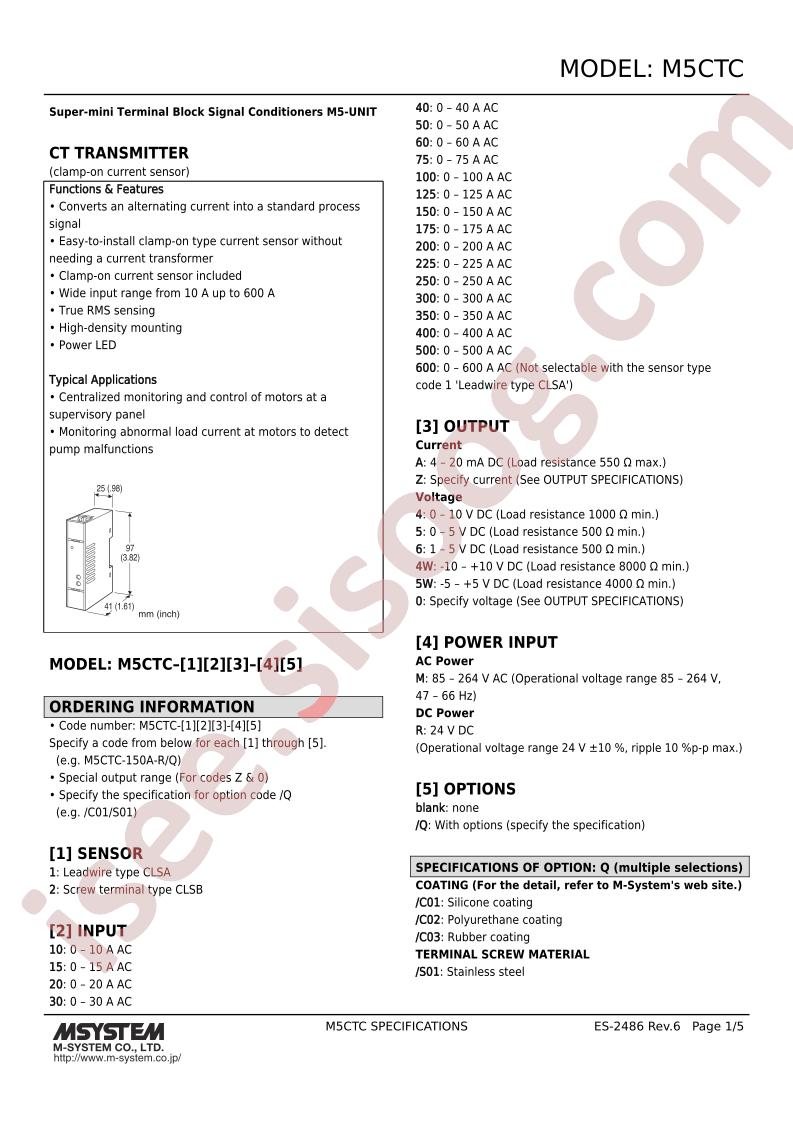 M5CTC-1105W-R