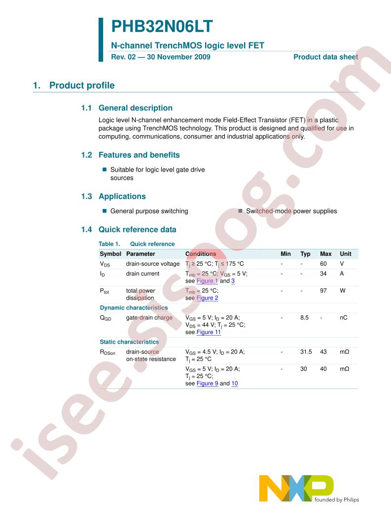 PHB32N06LT
