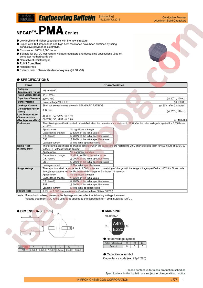 APMA160ARA560MF35S