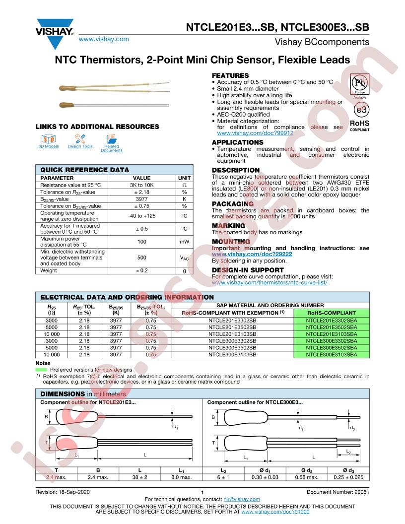 NTCLE300E3103SB