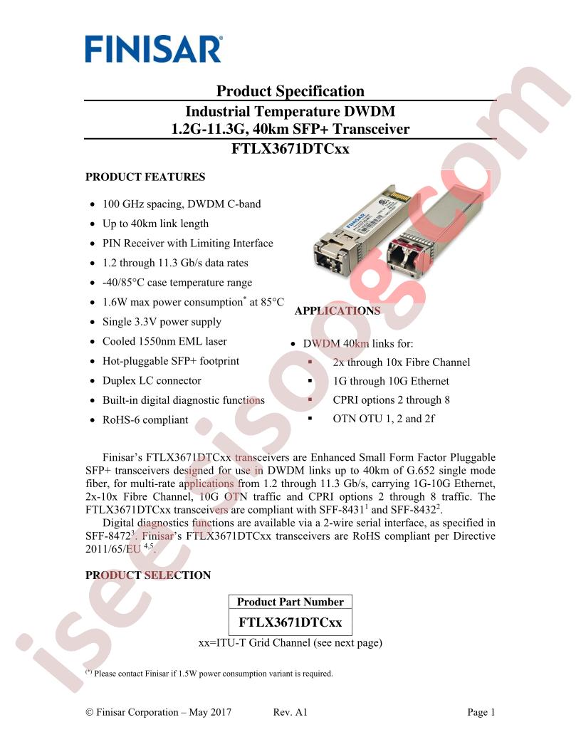 FTLX3671DTC23