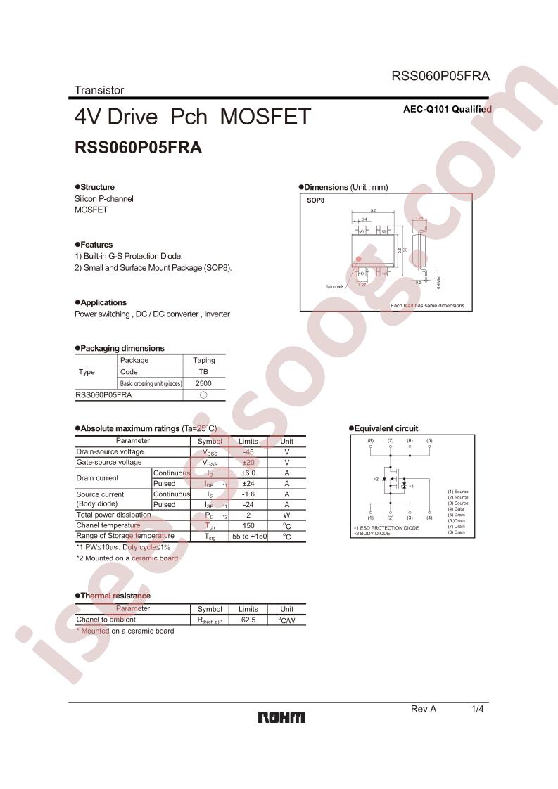 RSS060P05FRA