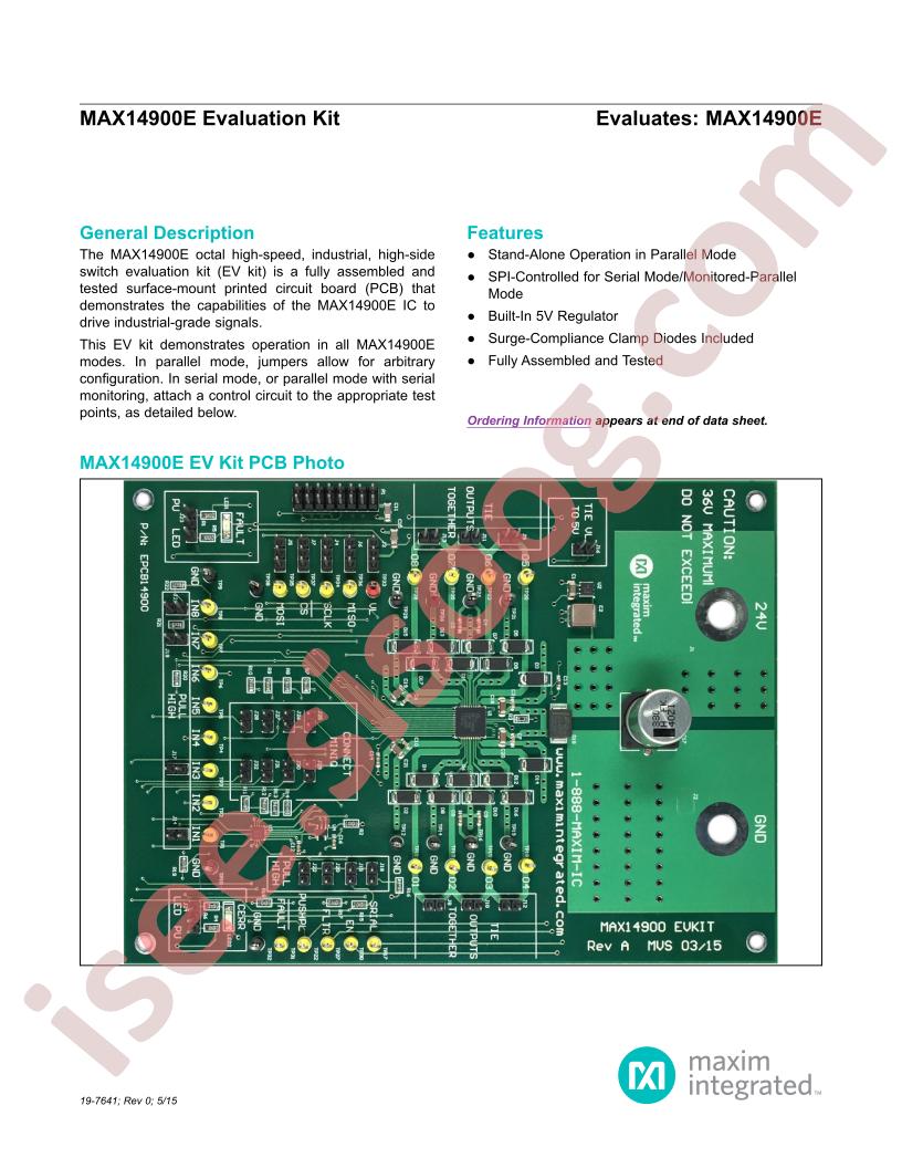 MAX14900DEVKIT