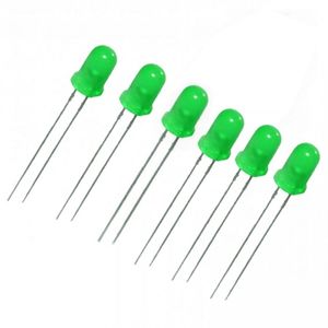 لامپ ال ای دی 5MM بسته 5 عددی سبز رنگ