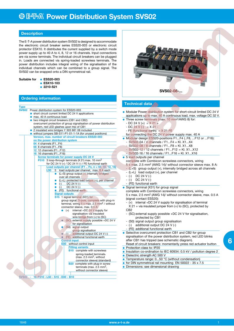 SVS02-08-P310-L50-S15-E00