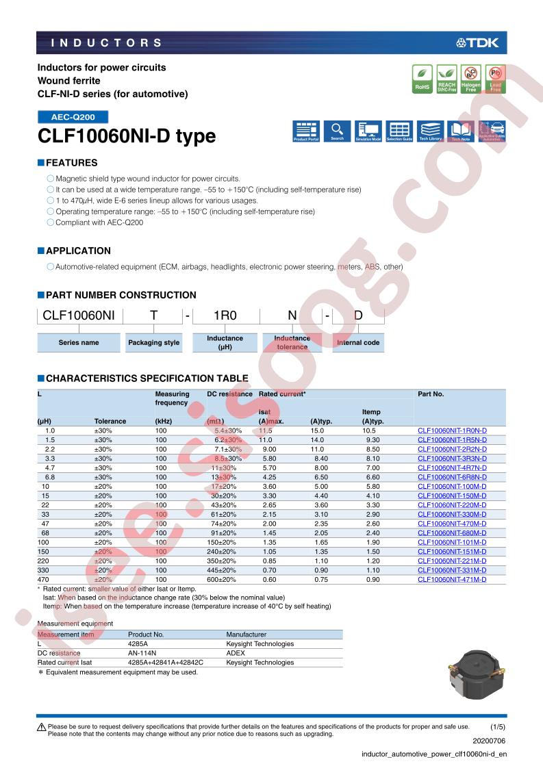 CLF10060NIT-4R7N-D