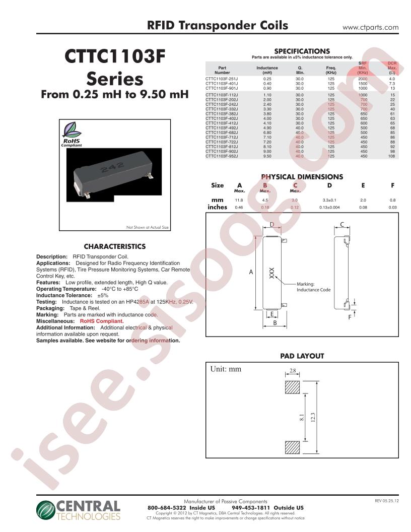 CTTC1103F