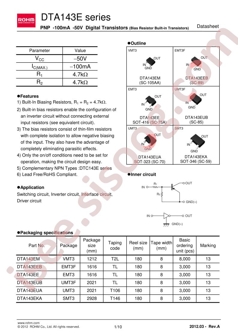 DTA143EUB
