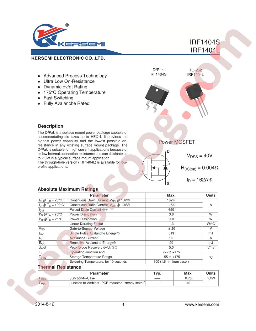 IRF1404L