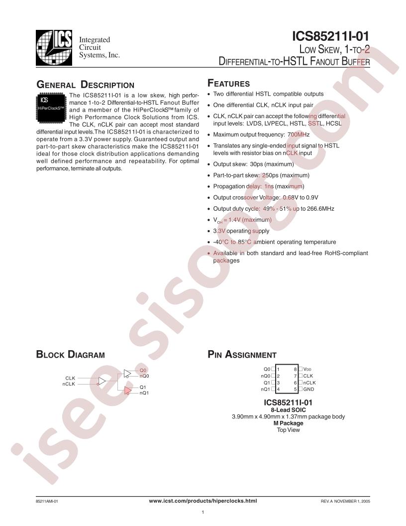 ICS85211I-01