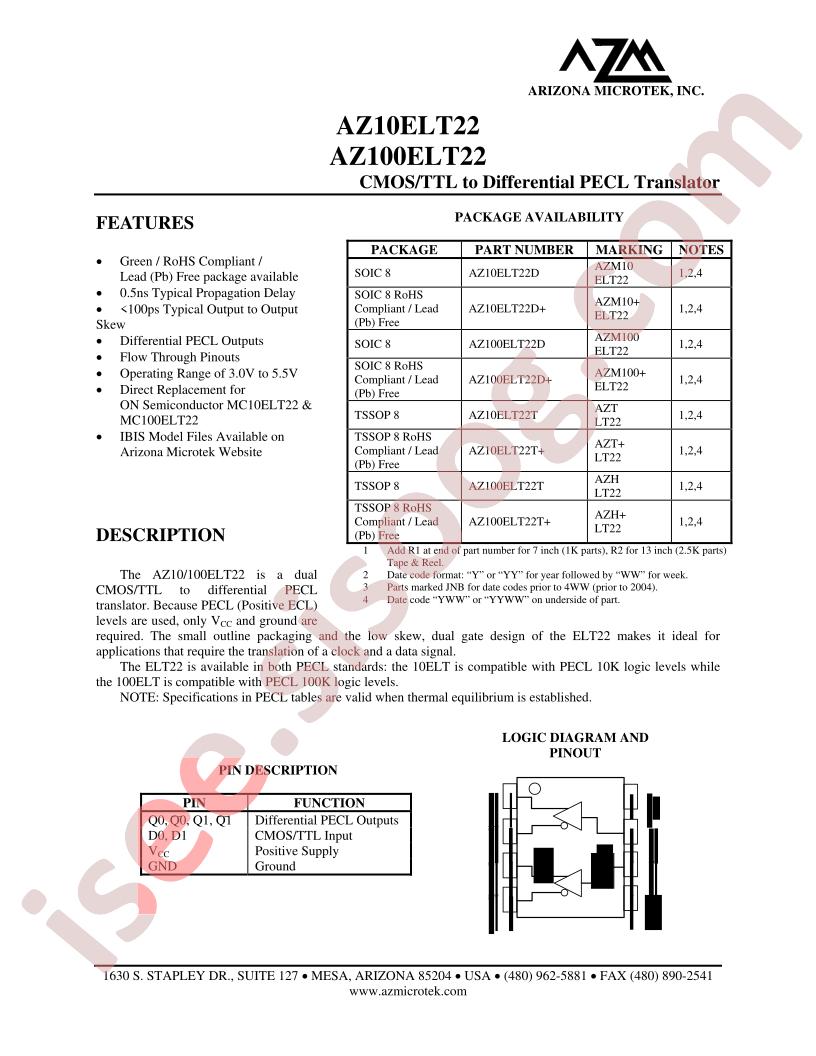 AZ100ELT22D
