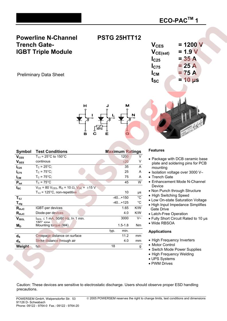 PSTG25HTT12