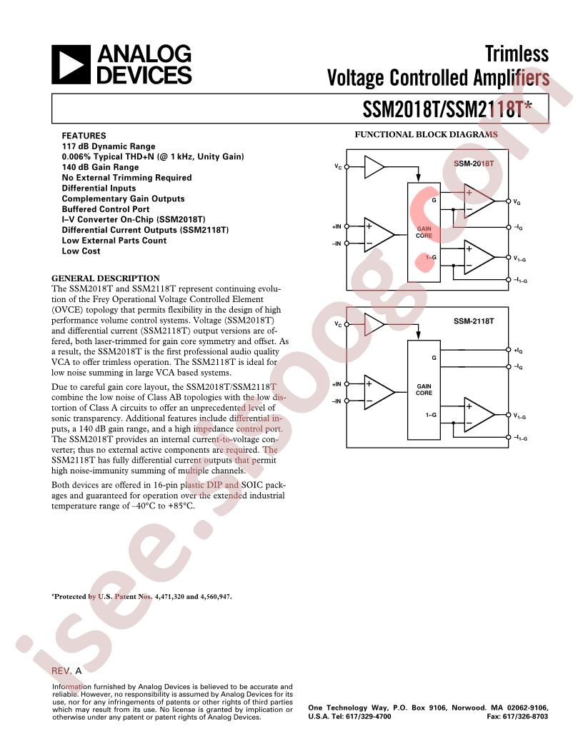 SSM2118TS