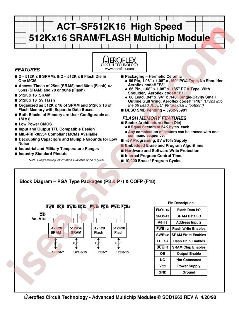 ACT-SF512K16N-26F18C