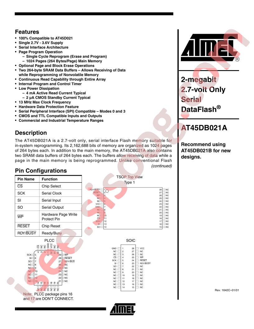 AT45DB021A-RC