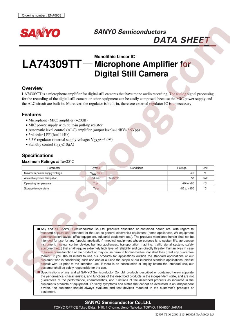 LA74309TT